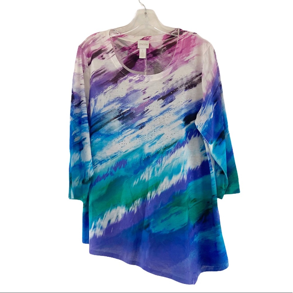 Colorful Abstract Women's Top